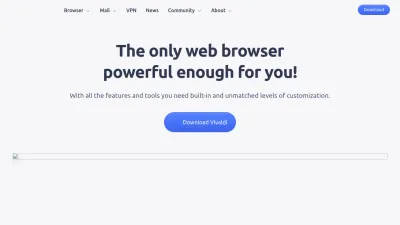 Screenshot of Vivaldi.com
