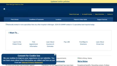 Screenshot preview of uofmhealth.org