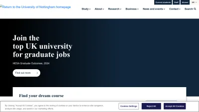 Screenshot of Nottingham.ac.uk