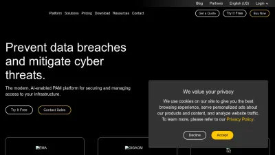 Screenshot of Keepersecurity.com