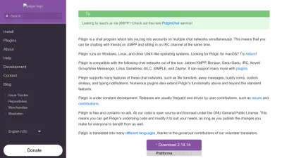 Screenshot of Pidgin.im