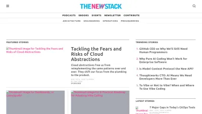 Screenshot of Thenewstack.io