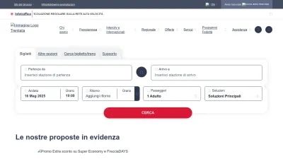 Screenshot preview of trenitalia.com