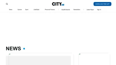 Screenshot of Cityam.com