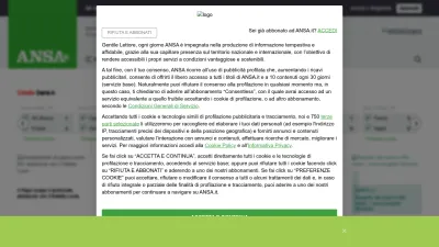 Screenshot of Ansa.it