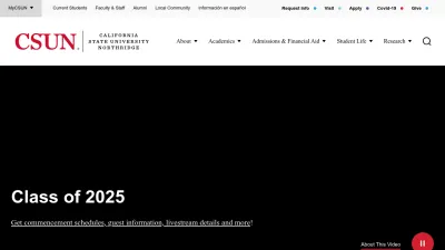 Screenshot of Csun.edu