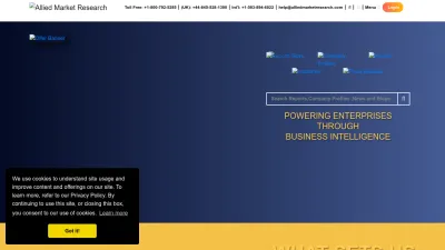 Screenshot of Alliedmarketresearch.com