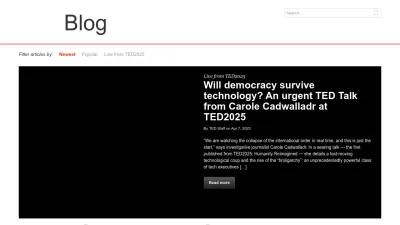 Screenshot of Blog.ted.com
