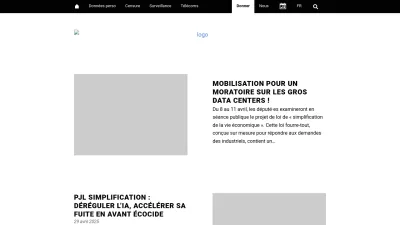 Screenshot of Laquadrature.net