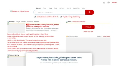 Screenshot preview of seznam.cz