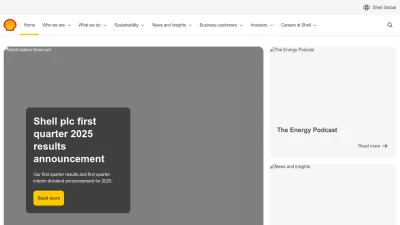 Screenshot preview of shell.com