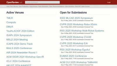 Screenshot of Openreview.net