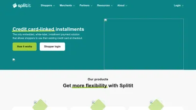 Screenshot of Splitit.com