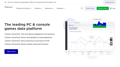 Screenshot of Newzoo.com