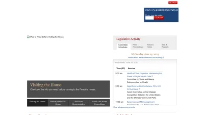 Screenshot preview of house.gov