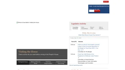 Screenshot of House.gov