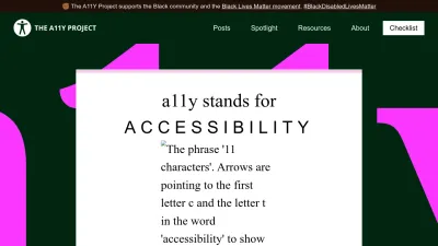 Screenshot of A11yproject.com