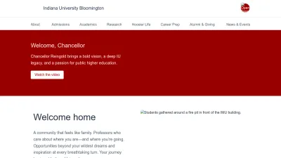 Screenshot preview of indiana.edu
