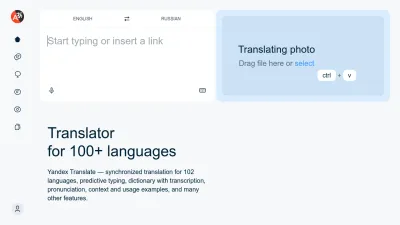 Screenshot of Translate.yandex.com