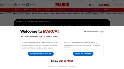 Screenshot preview of marca.com