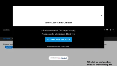 Screenshot of Bgr.com