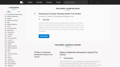 Screenshot of Leanpub.com