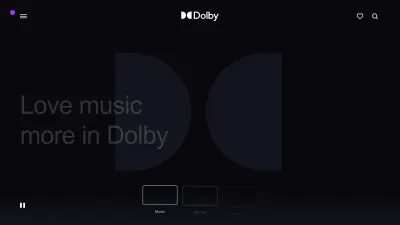 Screenshot preview of dolby.com