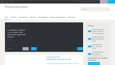 Screenshot of Wto.org