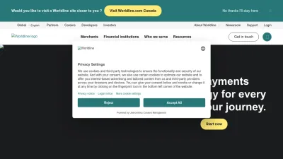Screenshot preview of worldline.com