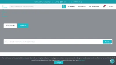 Screenshot of Cgtrader.com