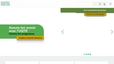 Screenshot of Uqtr.ca