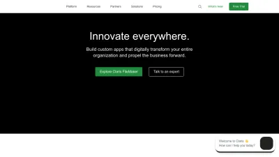 Screenshot of Claris.com