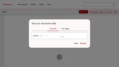 Screenshot of Validator.schema.org