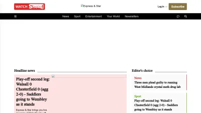 Screenshot of Expressandstar.com