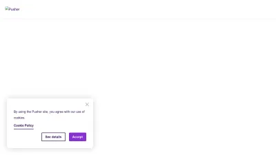 Screenshot preview of pusher.com
