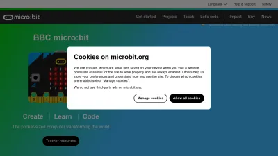 Screenshot of Microbit.org