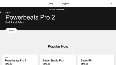 Screenshot preview of beatsbydre.com