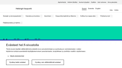 Screenshot of Hel.fi