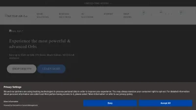 Screenshot of Netgear.com