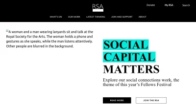 Screenshot of Thersa.org