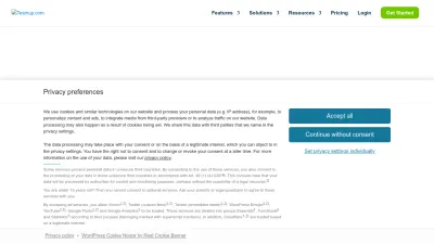 Screenshot preview of teamup.com