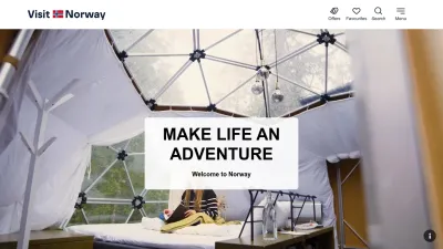 Screenshot of Visitnorway.com