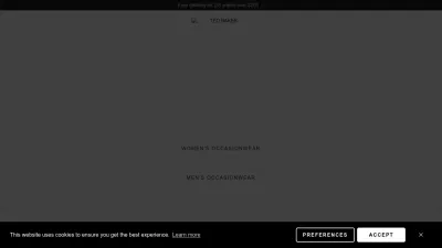 Screenshot preview of tedbaker.com
