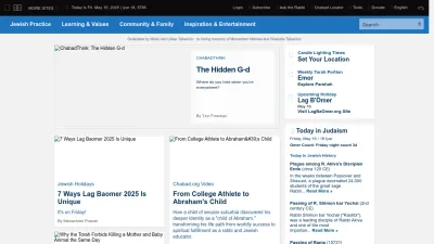Screenshot of Chabad.org