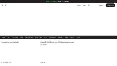Screenshot preview of autostraddle.com