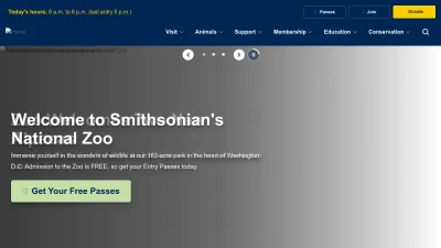 Screenshot preview of nationalzoo.si.edu