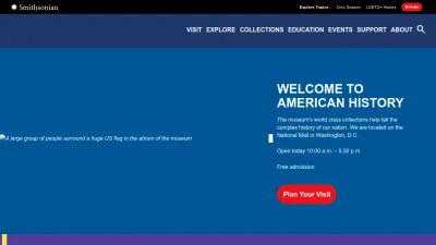 Screenshot preview of americanhistory.si.edu