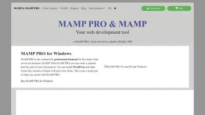 Screenshot of Mamp.info