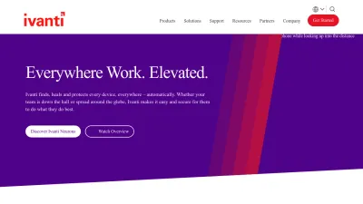 Screenshot of Ivanti.com