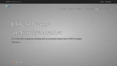 Screenshot of Home.cern